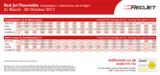 Red funnel red jet summer timetable